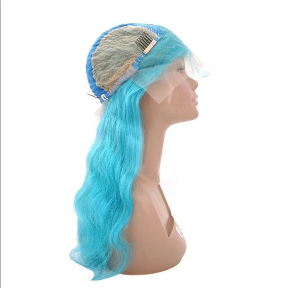 New Teal Temptress Front Lace Wig 22” main image 8